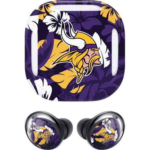 NFL Minnesota Vikings Tropical Print Galaxy Buds Pro Skin