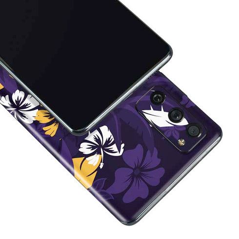 NFL Minnesota Vikings Tropical Print Galaxy S20 Fan Edition Skin
