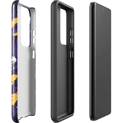 NFL Minnesota Vikings Tropical Print Galaxy S21 Ultra 5G Pro Case