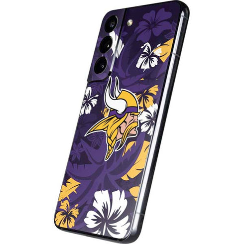 NFL Minnesota Vikings Tropical Print Galaxy S22 Skin