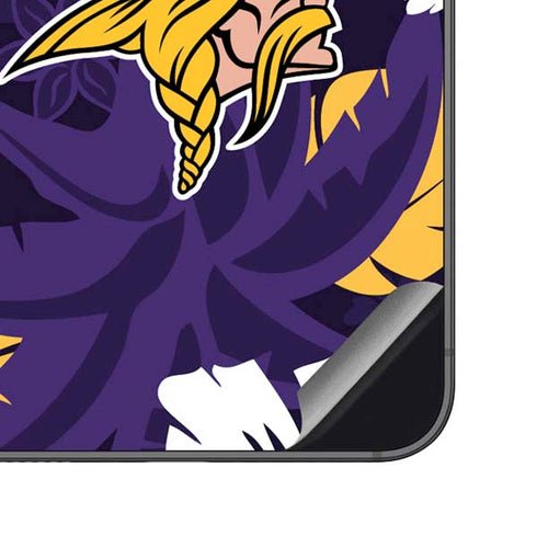 NFL Minnesota Vikings Tropical Print Galaxy S23 FE Skin