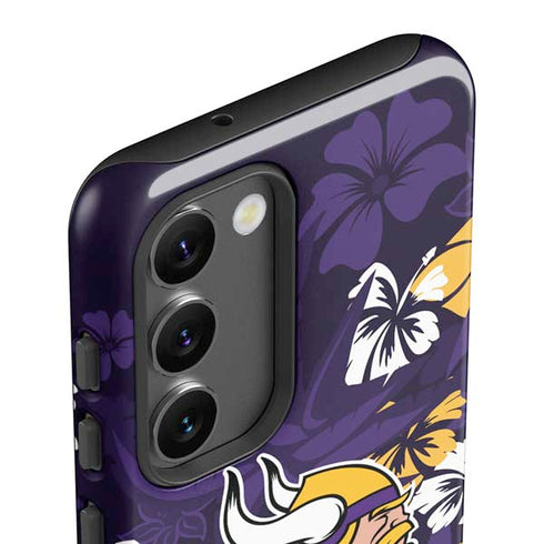 NFL Minnesota Vikings Tropical Print Galaxy S23 Pro Case