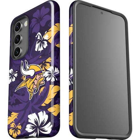 NFL Minnesota Vikings Tropical Print Galaxy S23 Pro Case