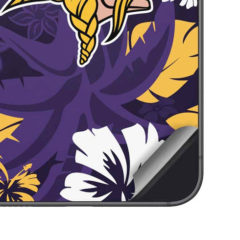 NFL Minnesota Vikings Tropical Print Galaxy S23 Skin