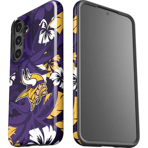 NFL Minnesota Vikings Tropical Print Galaxy S24 Impact Case
