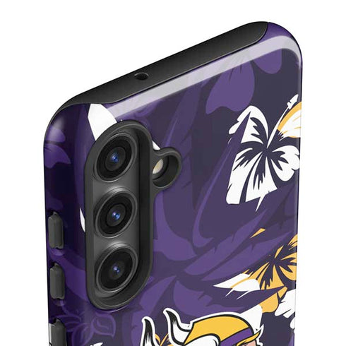 NFL Minnesota Vikings Tropical Print Galaxy S24 Plus Impact Case