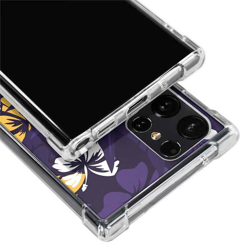 NFL Minnesota Vikings Tropical Print Galaxy S24 Ultra Clear Case