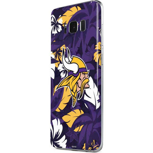 NFL Minnesota Vikings Tropical Print Galaxy S8 Plus Skin