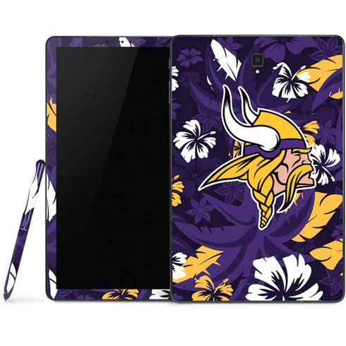 NFL Minnesota Vikings Tropical Print Samsung Galaxy Tab Skin