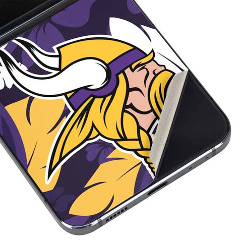 NFL Minnesota Vikings Tropical Print Galaxy Z Flip5 5G Skin