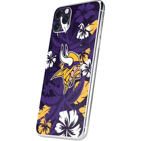 NFL Minnesota Vikings Tropical Print iPhone 11 Pro Max Skin
