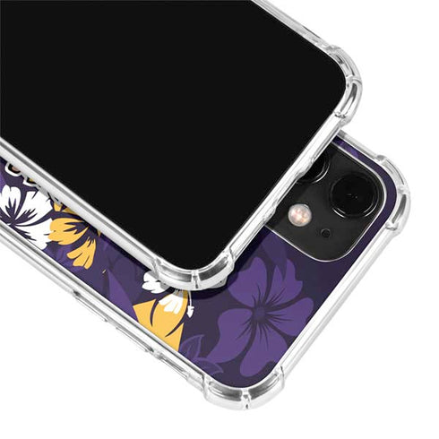 NFL Minnesota Vikings Tropical Print iPhone 12 Clear Case