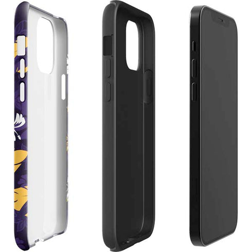 NFL Minnesota Vikings Tropical Print iPhone 12 Impact Case