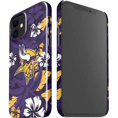 NFL Minnesota Vikings Tropical Print iPhone 12 Mini Lite Case
