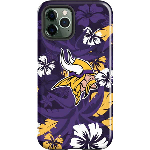 NFL Minnesota Vikings Tropical Print iPhone 12 Pro Impact Case