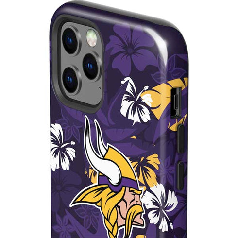 NFL Minnesota Vikings Tropical Print iPhone 12 Pro Impact Case