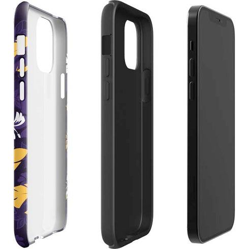 NFL Minnesota Vikings Tropical Print iPhone 12 Pro Impact Case