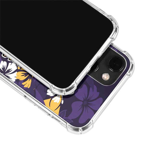 NFL Minnesota Vikings Tropical Print iPhone 13 Mini Clear Case