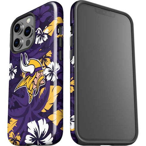 NFL Minnesota Vikings Tropical Print iPhone 13 Pro Impact Case