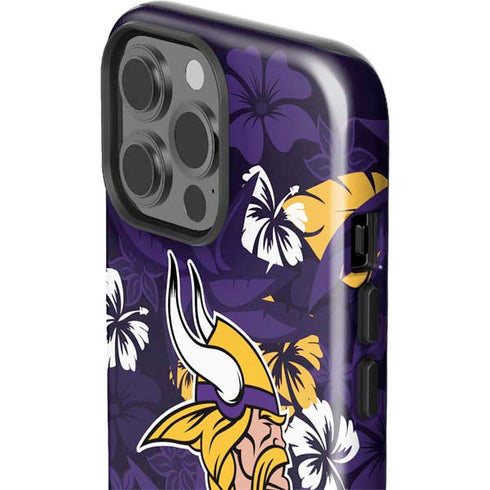 NFL Minnesota Vikings Tropical Print iPhone 13 Pro Max Impact Case