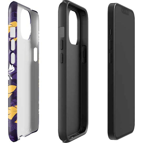 NFL Minnesota Vikings Tropical Print iPhone 15 Impact Case