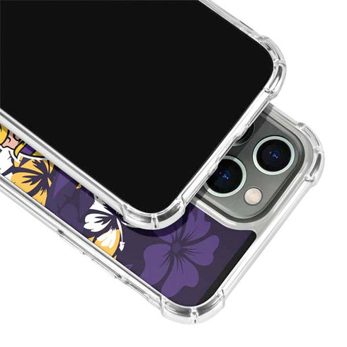 NFL Minnesota Vikings Tropical Print iPhone 15 Pro Max Clear Case