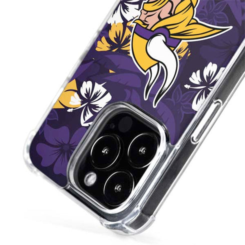 NFL Minnesota Vikings Tropical Print iPhone 15 Pro Max MagSafe Case