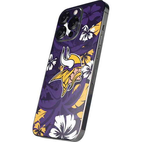 NFL Minnesota Vikings Tropical Print iPhone 14 Pro Max Skin