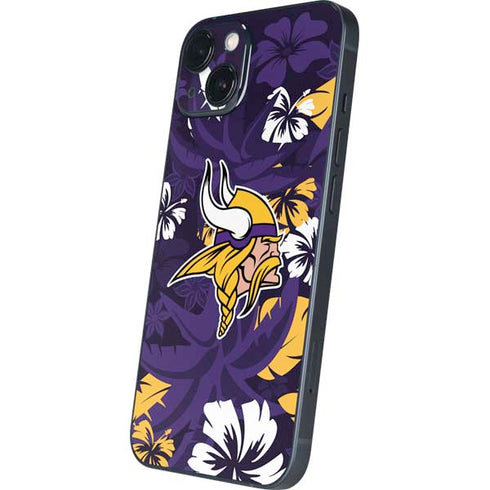 NFL Minnesota Vikings Tropical Print iPhone 14 Skin