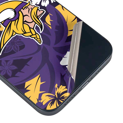 NFL Minnesota Vikings Tropical Print iPhone 14 Skin
