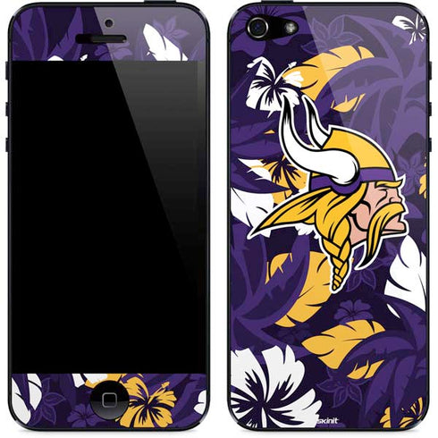 NFL Minnesota Vikings Tropical Print iPhone 5/5s/5SE Skin