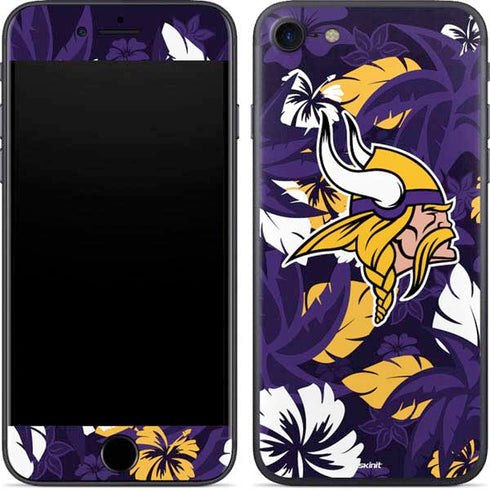 NFL Minnesota Vikings Tropical Print iPhone 7 Skin