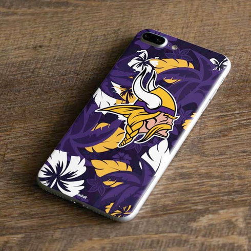 NFL Minnesota Vikings Tropical Print iPhone 8 Plus Skin