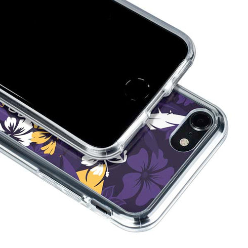 NFL Minnesota Vikings Tropical Print iPhone SE (2nd & 3rd Gen) Clear Case