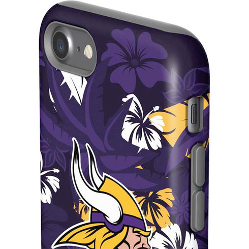NFL Minnesota Vikings Tropical Print iPhone SE (2nd & 3rd Gen) Pro Case
