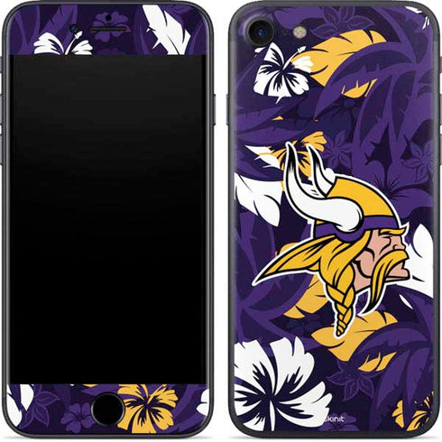 NFL Minnesota Vikings Tropical Print iPhone SE (2nd & 3rd Gen) Skin