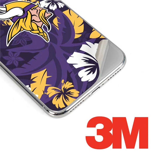 NFL Minnesota Vikings Tropical Print iPhone XS Max Skin