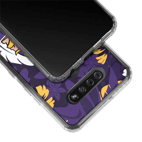NFL Minnesota Vikings Tropical Print LG K51/Q51 Clear Case