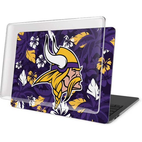 NFL Minnesota Vikings Tropical Print MacBook Pro 15in (2016-19) Case plus Skin