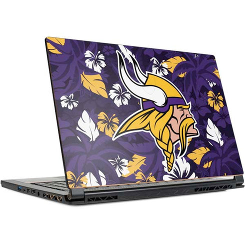 NFL Minnesota Vikings Tropical Print MSI GS65 Stealth Laptop Skin
