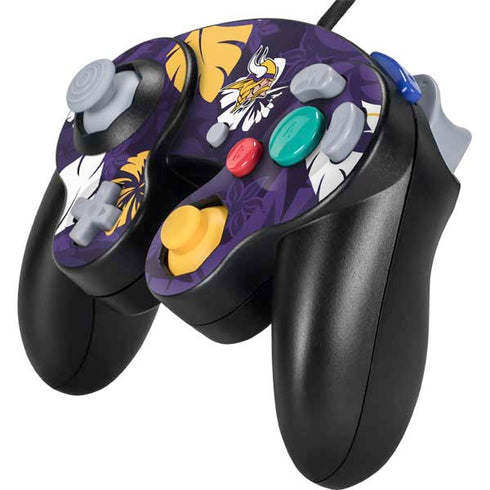NFL Minnesota Vikings Tropical Print Nintendo GameCube Controller Skin