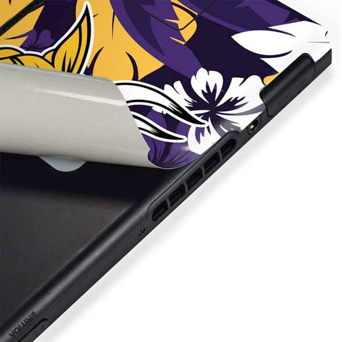 NFL Minnesota Vikings Tropical Print Nintendo Switch Bundle Skin