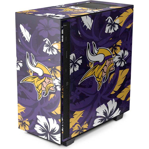 NFL Minnesota Vikings Tropical Print NZXT H510 Compact ATX Mid-Tower Case Skin