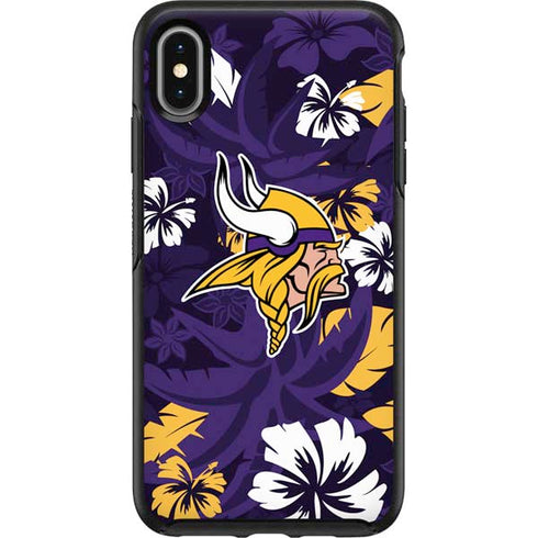 NFL Minnesota Vikings Tropical Print Otterbox Symmetry iPhone Skin