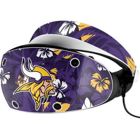 NFL Minnesota Vikings Tropical Print PlayStation VR2 Skin