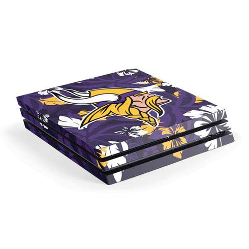 NFL Minnesota Vikings Tropical Print PS4 Pro Console Skin