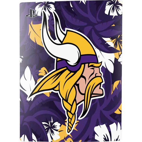 NFL Minnesota Vikings Tropical Print PS5 Console Skin