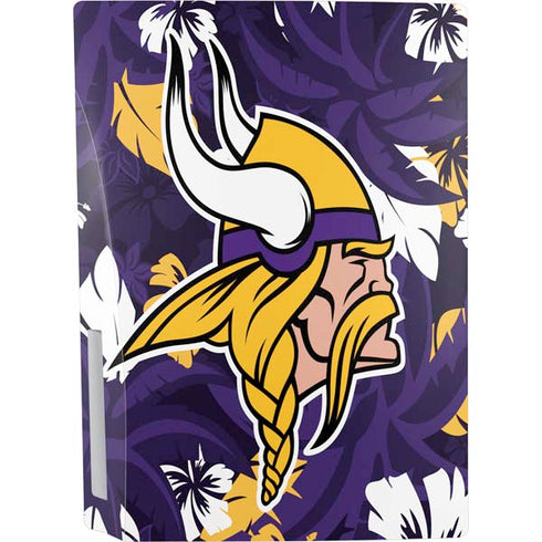 NFL Minnesota Vikings Tropical Print PS5 Console Skin