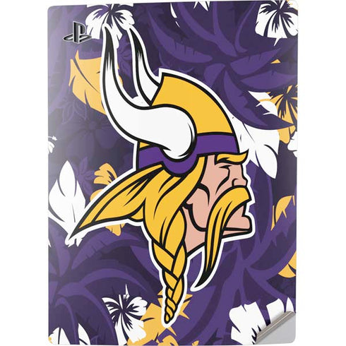 NFL Minnesota Vikings Tropical Print PS5 Digital Edition Console Skin