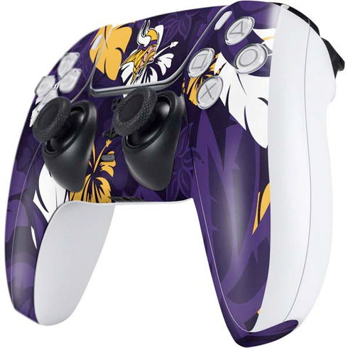 NFL Minnesota Vikings Tropical Print PS5 Controller Skin